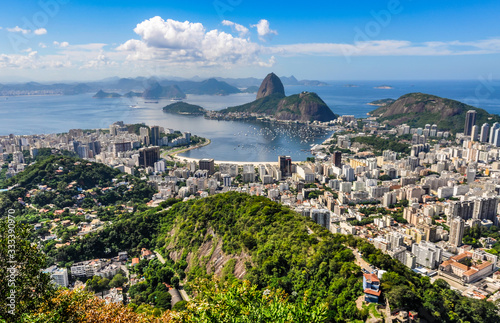 Panorama in Rio de Janeiro, Brazil photo