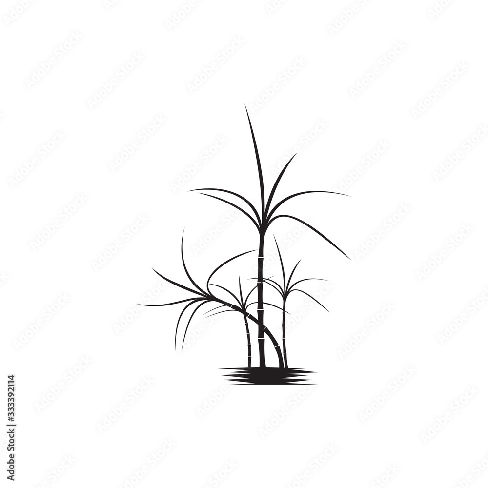 Fototapeta premium Sugar cane Logo Template vector symbol