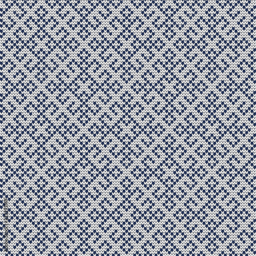 Knitted seamless geometric ethnic pattern