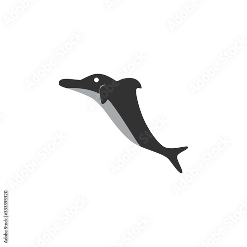 dolphins graphic design template vector isolated