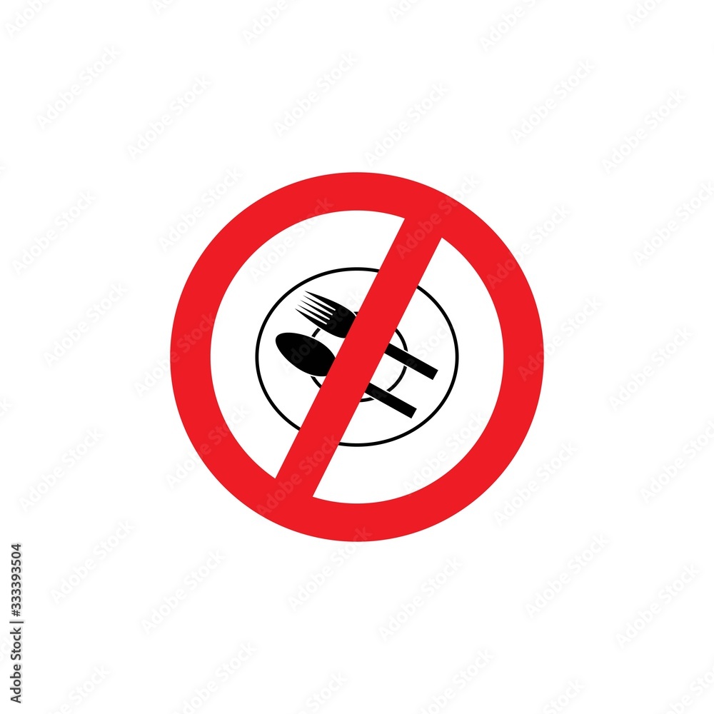 forbidden to eat graphic design template vector isolated forbidden to eat graphic design template vector isolated