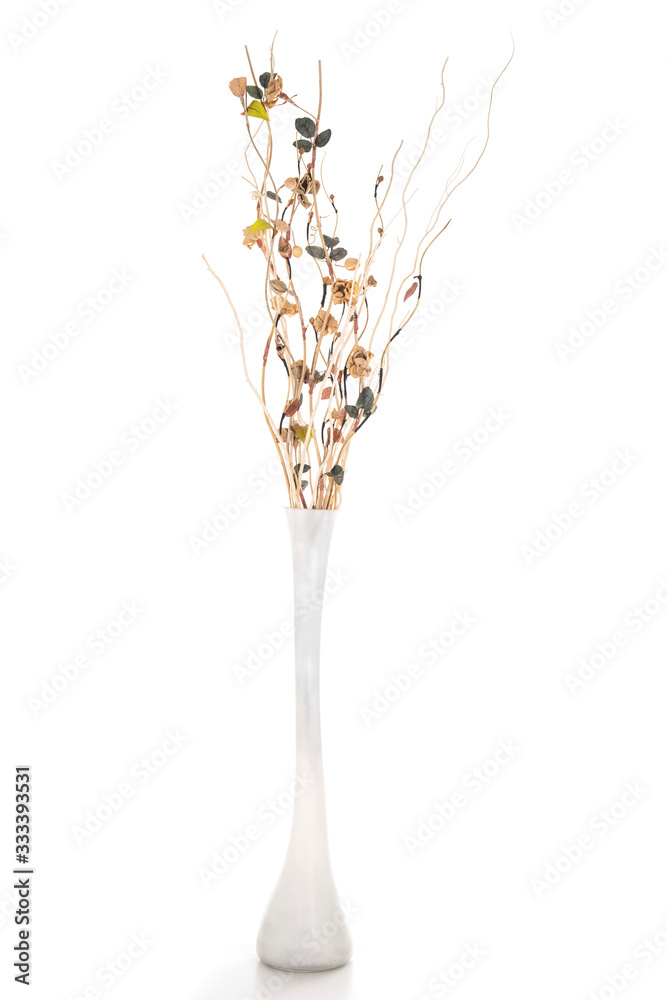 a flower dried in a flowerpot a flower dried in a flowerpot