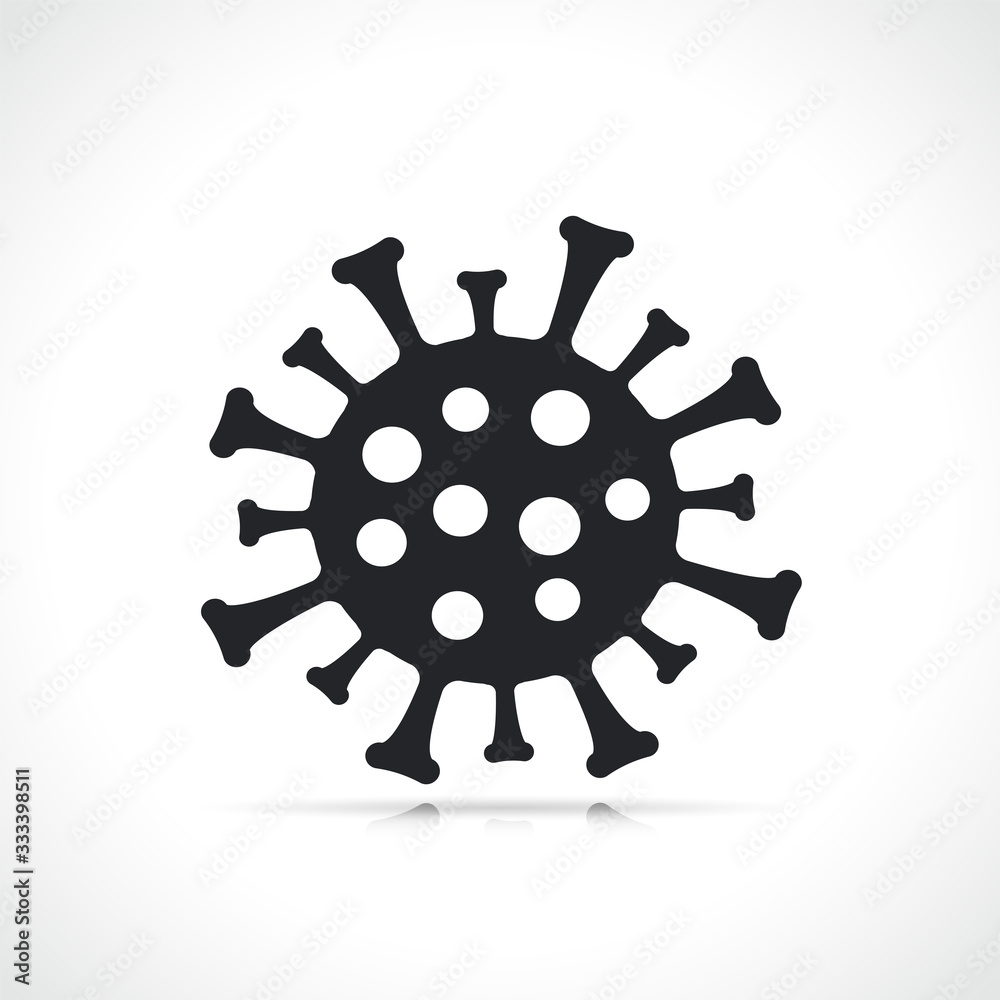 Vector virus symbol icon isolated Vector virus symbol icon isolated