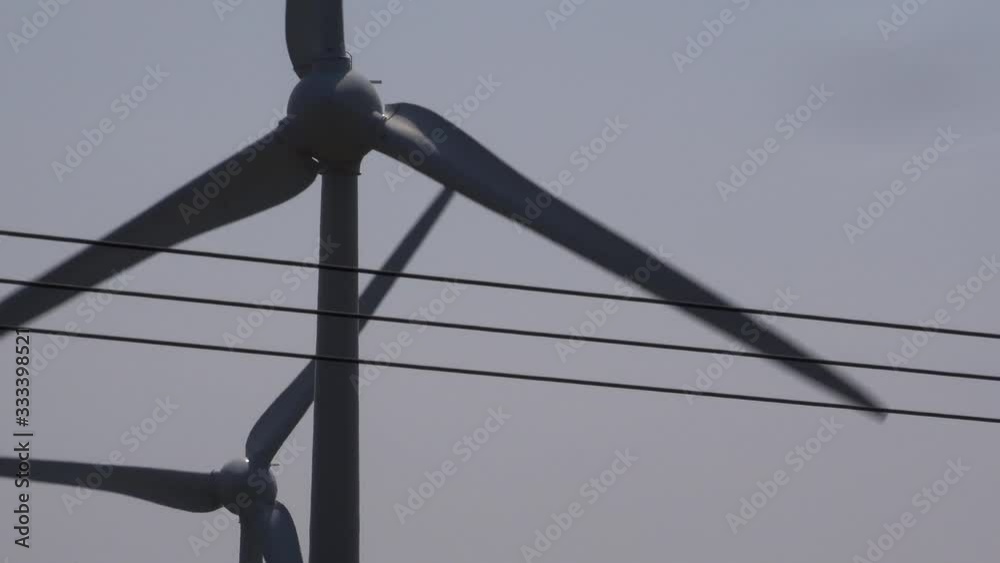 Wind turbines with green energy environmental UK 4K Wind turbines with green energy environmental UK 4K