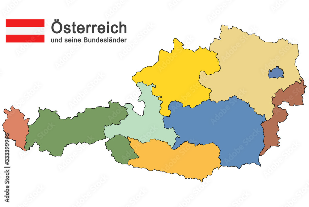 country Austria colored