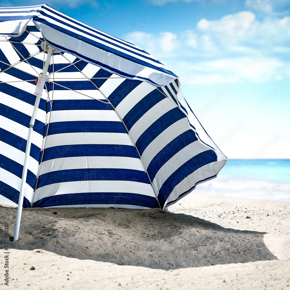 Summer beach and sunny hot day Summer beach and sunny hot day