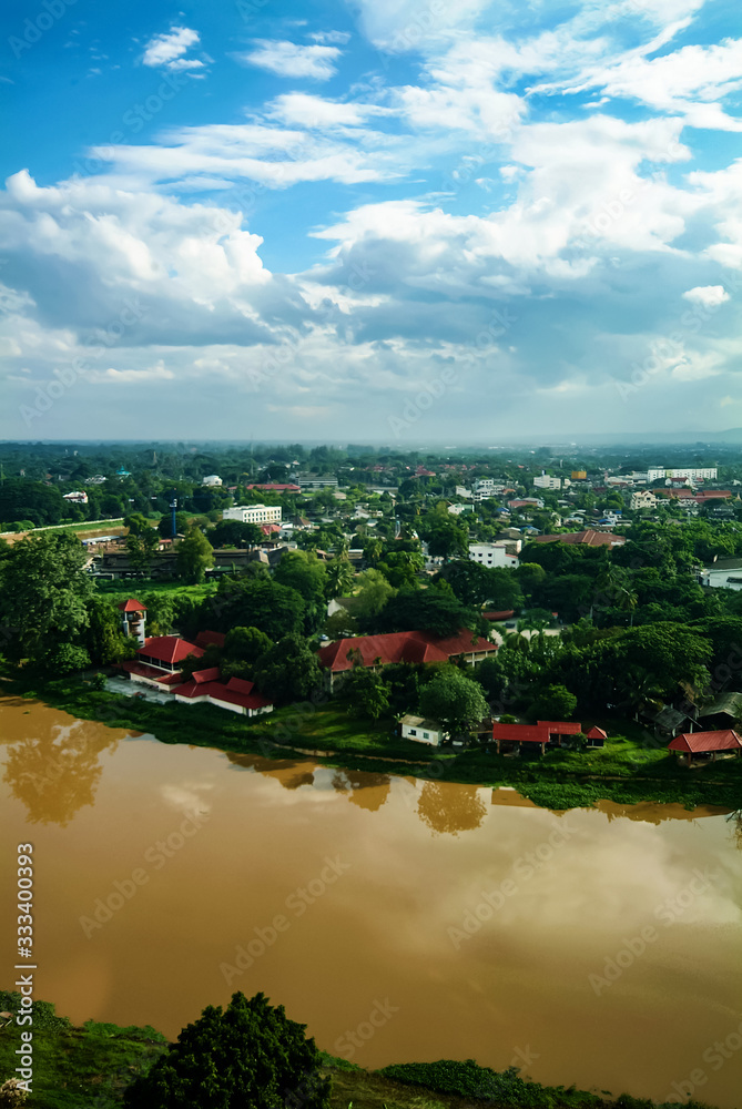  Thailand Chiang Mai  : Aerial view of Chiang Mai City