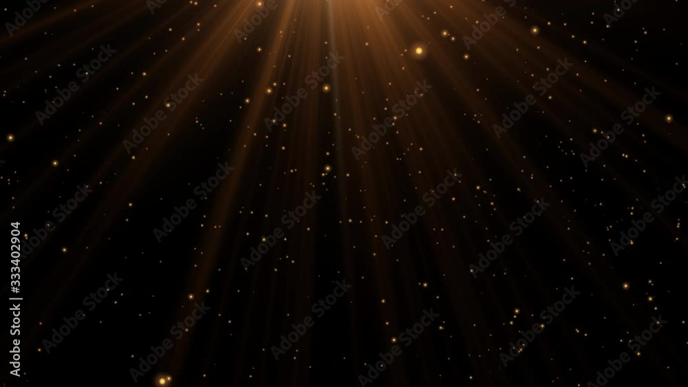 sun light lens flare effects on black background P