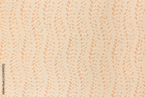 Texture of colored wallpaper with abstract wavy repeating pattern, background