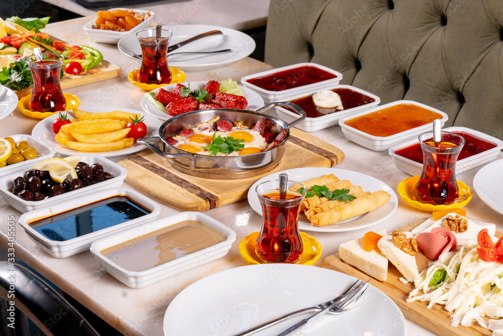 Turkish breakfast stock photo Turkish breakfast stock photo