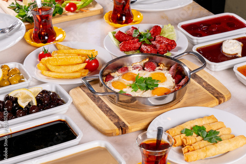 Fototapeta Naklejka Na Ścianę i Meble -  Turkish breakfast stock photo