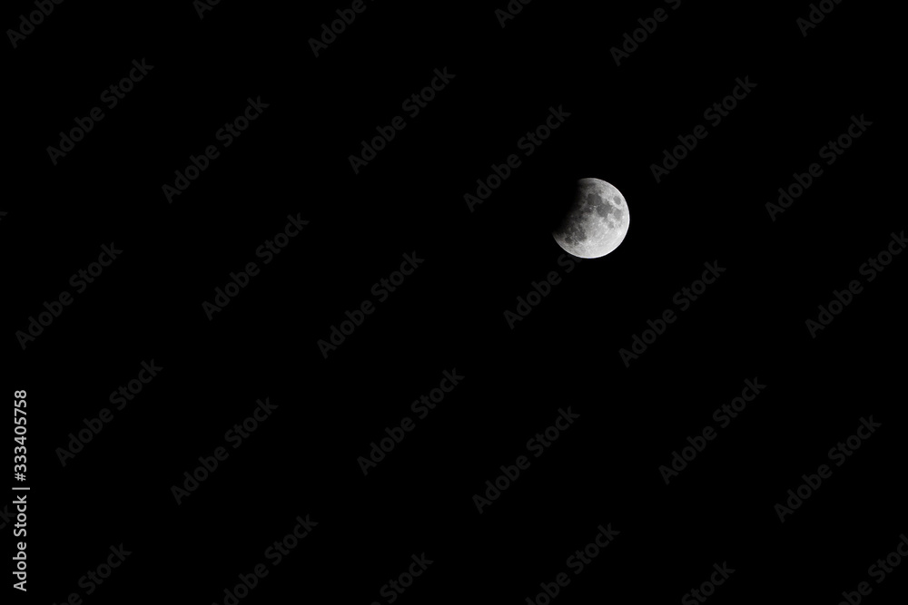 Super Moon. Night view of moon on black background. Super Moon. Night view of moon on black background.