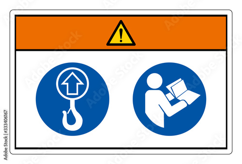 Warning Lift Point Symbol Sign, Vector Illustration, Isolate On White Background Label. EPS10