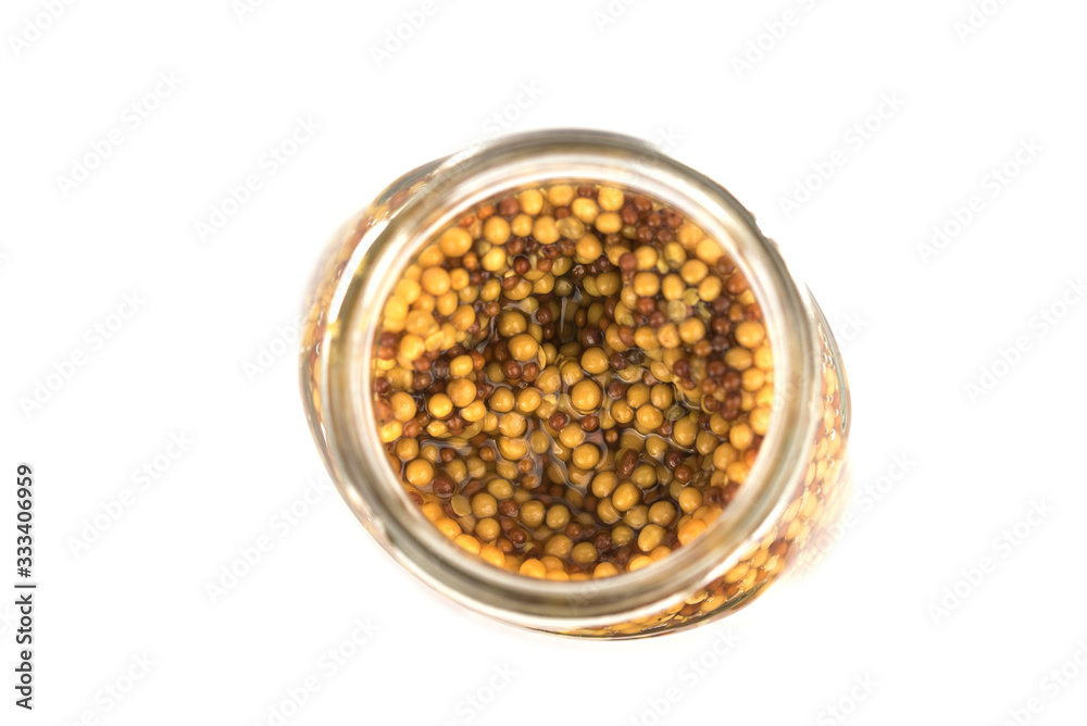 Natural french dijon mustard with seeds 
