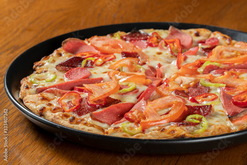 pizza style turksh stock photo photo