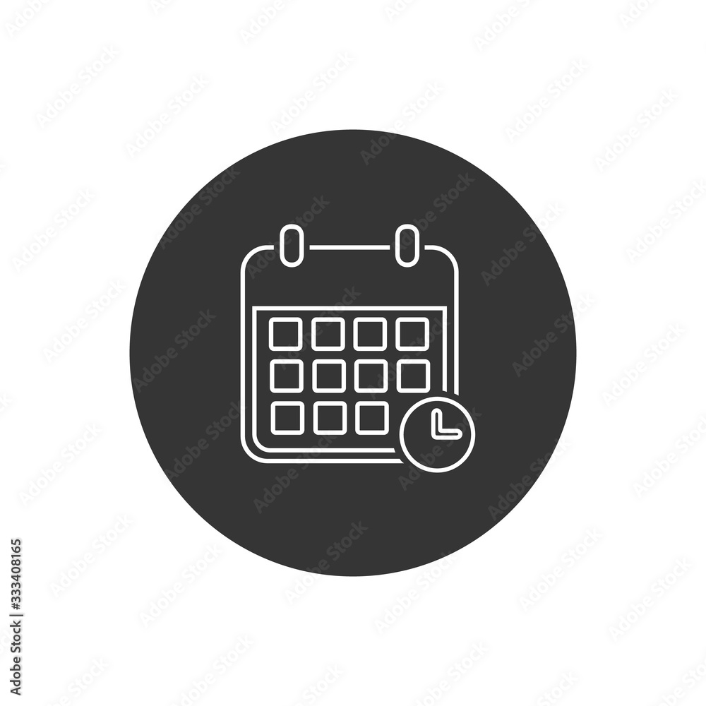 Calendar line icon vector illustration. Calendar symbol Calendar line icon vector illustration. Calendar symbol