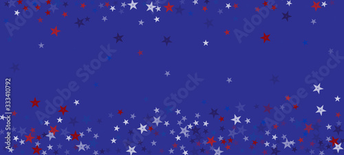 National American Stars Vector Background. USA President's Veteran's 11th of November Memorial Labor 4th of July Independence Day 