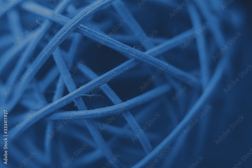 Selected focus. Blue rattan. Macro. Background Selected focus. Blue rattan. Macro. Background