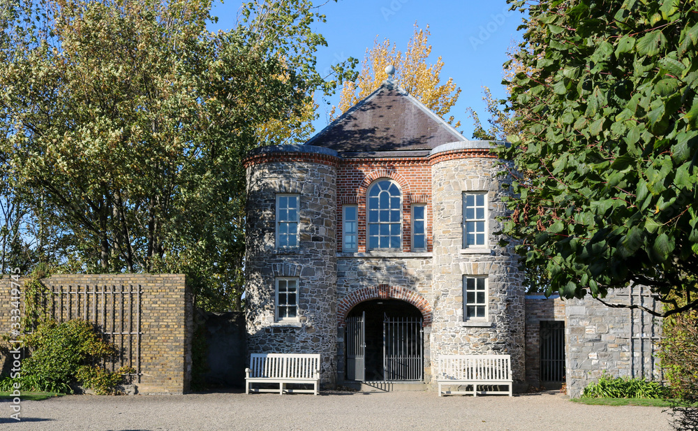 Garden Pavilion in the park in Dublin, Tourism in Ireland. Garden Pavilion in the park in Dublin, Tourism in Ireland.