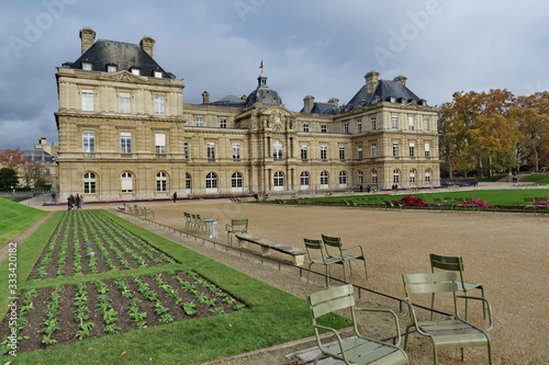 Photography Palais du Sénat. Jardins du Luxembourg. Paris. France.