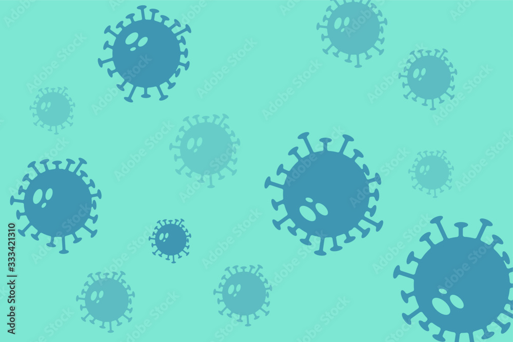 Corona virus pattern, bacterium background. Covid-19