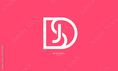 Alphabet letter icon logo DSJ or JSD photo