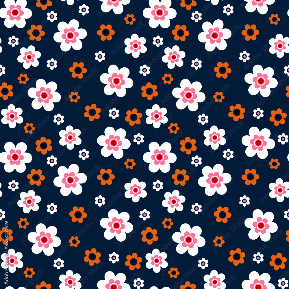 cute ditsy flowers summer seamless backround pattern for kids fashion design cute ditsy flowers summer seamless backround pattern for kids fashion design