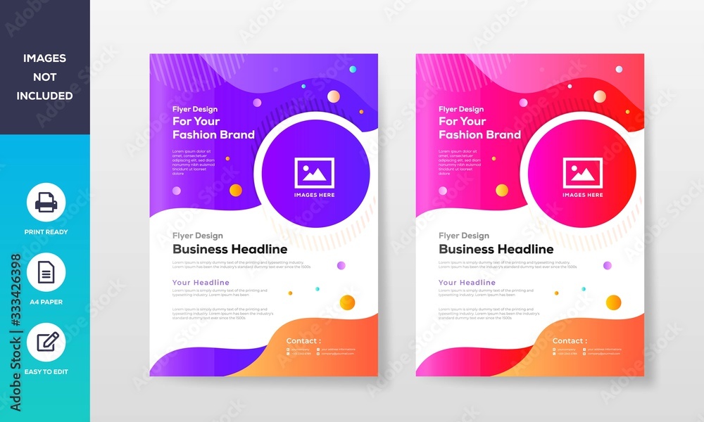 Creative and Colorful business flyer design template Creative and Colorful business flyer design template