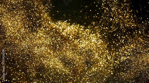 Wallpaper Mural Super slow motion of glittering coloured particles on black background. Shallow depth of focus. Filmed on high speed cinema camera, 1000 fps. Torontodigital.ca