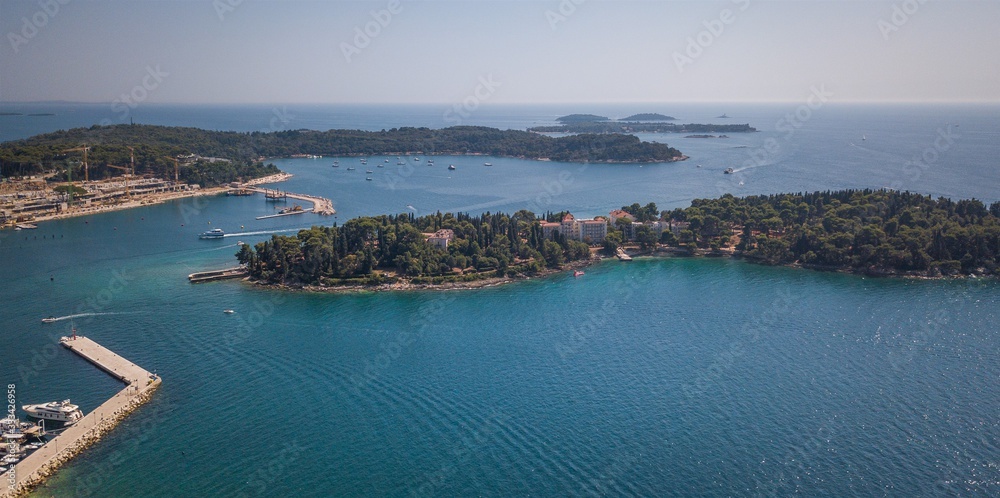 Rovinj Istria Croatia Adriatic Sea Tourism Travel Holiday Landscape Town Mediterranean