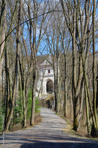 Alley leading to the old castle.