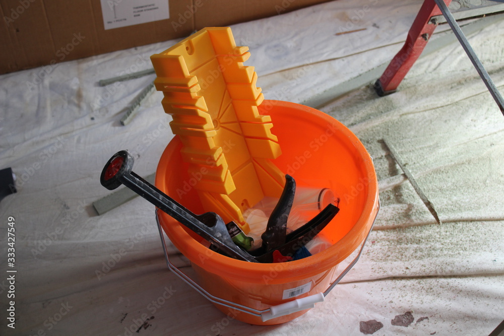diy fitting a new bathroom Stock Photo Adobe Stock