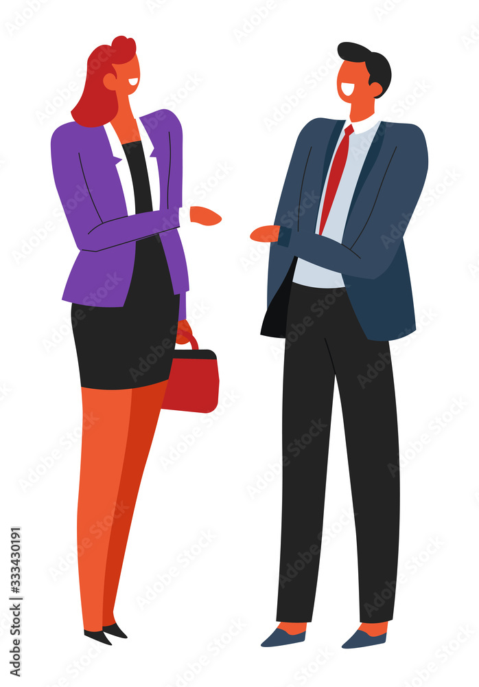 Business people partners on meeting, company workers talking Business people partners on meeting, company workers talking