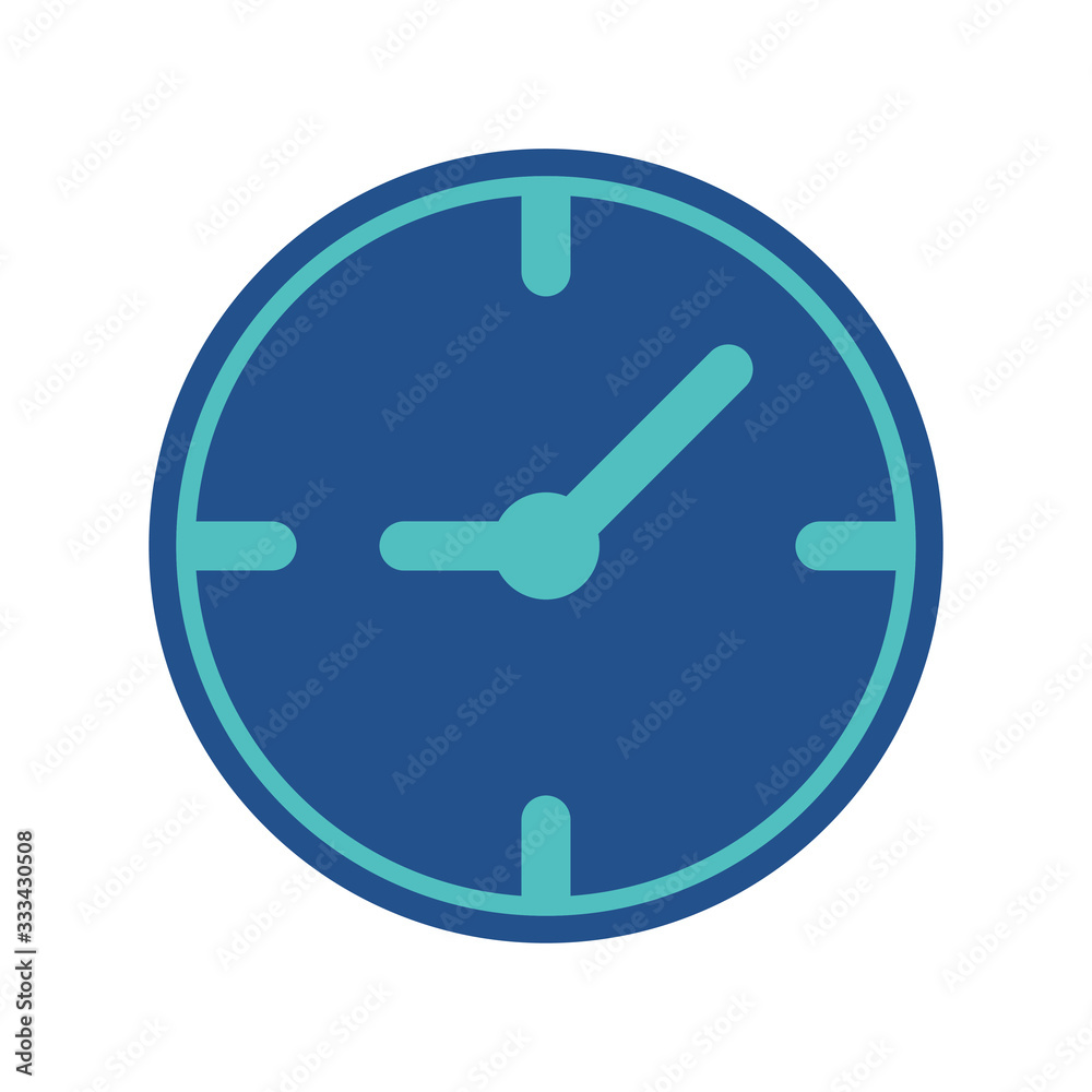 clock icon design, flat style icon collection