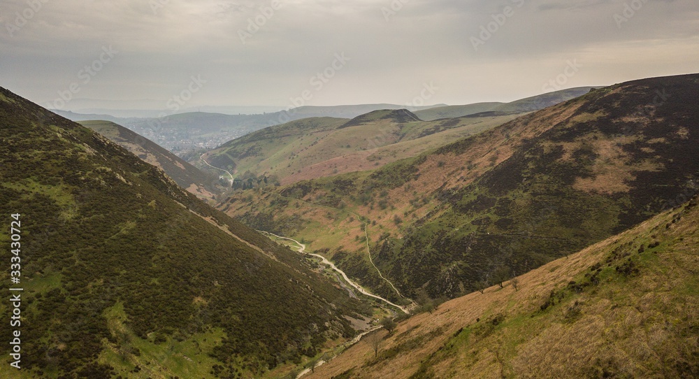 Carding Mill Valley Long Mynd Shropshire Hills Area Of Natural Outstanding Beauty England UK