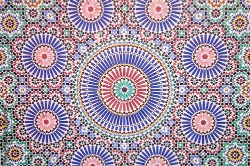 wall-mounted ceramic mosaic. ornament © Elena