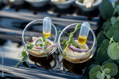 Fototapeta Naklejka Na Ścianę i Meble -  molecular cuisine at a buffet