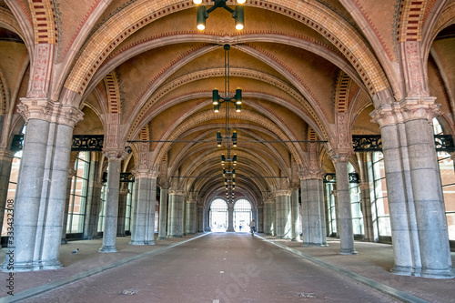 Walk through at the Rijksmuseum in Amsterdam the Netherlands