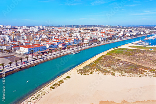 Aerial from the city Lagos in the Algarve Portugal © Nataraj