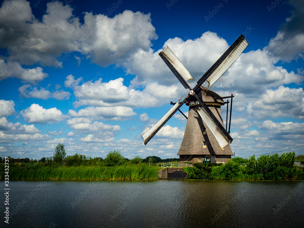 Windmills at Kinderdijk the Netherlands Windmills at Kinderdijk the Netherlands