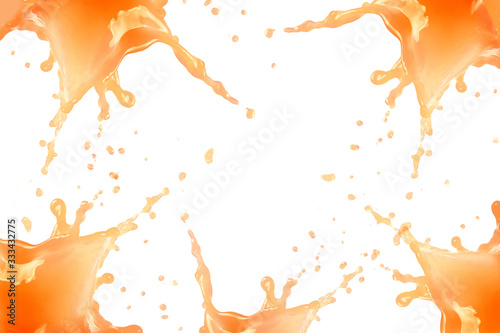 Canvas-taulu grapefruit juice splash concept