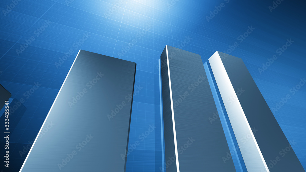 Obraz premium Business Economy Data Graph finance Chart Bar Growth Success 3D illustration background