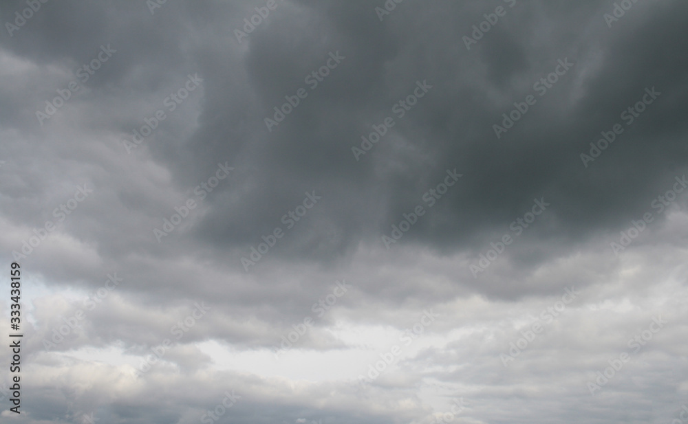 cloudy sky and billowing clouds