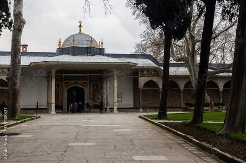 View of the historic harem building at the Topkapi Palace in Istanbul. Turkey photo