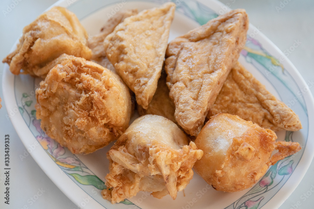 vigetable fried snack on lunch vigetable fried snack on lunch