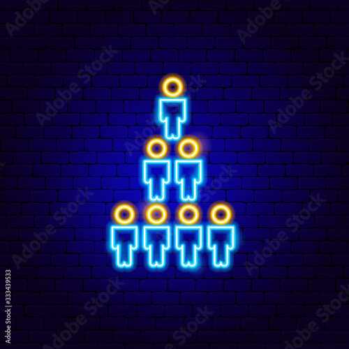 Human Population Neon Sign