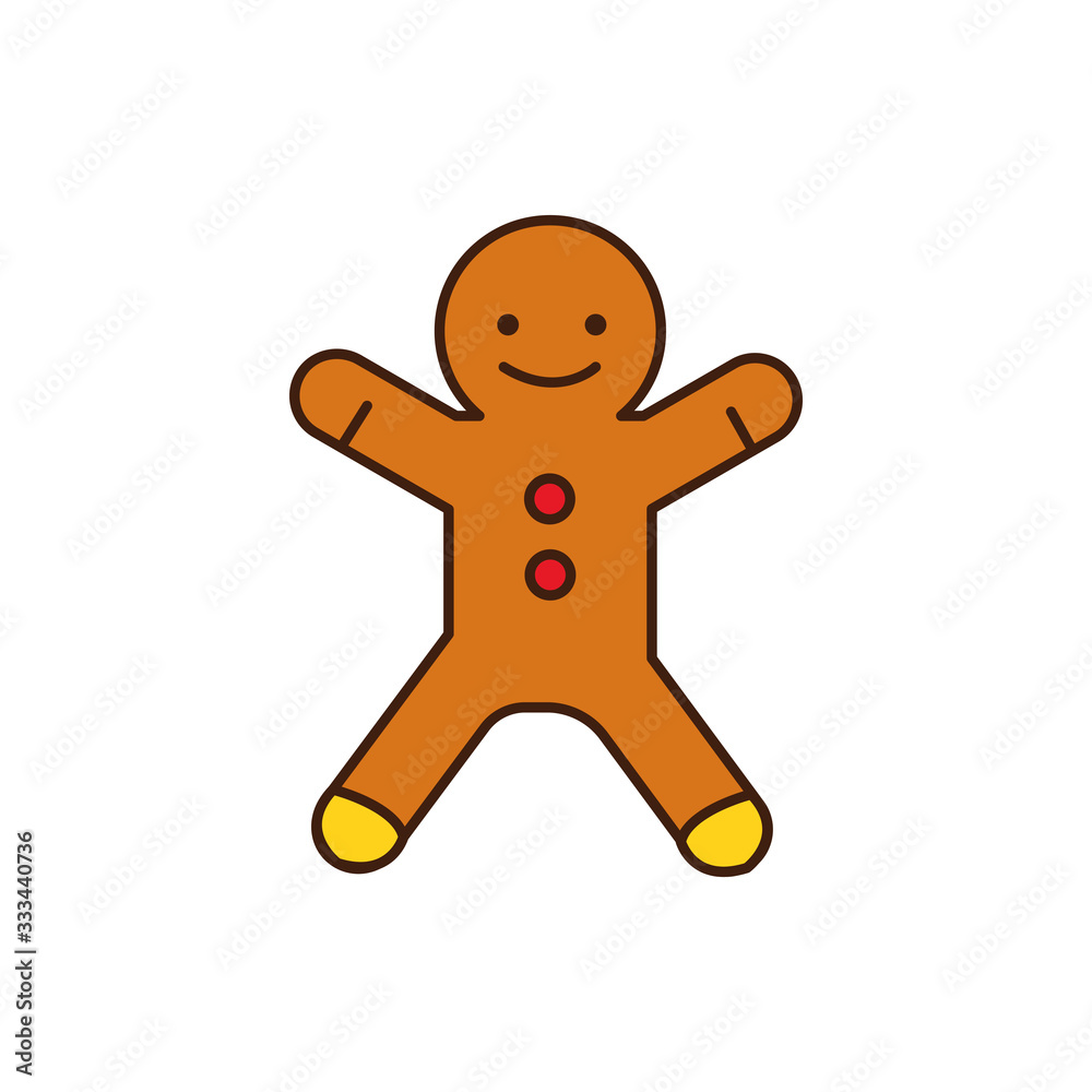 merry christmas ginger cookie icon merry christmas ginger cookie icon