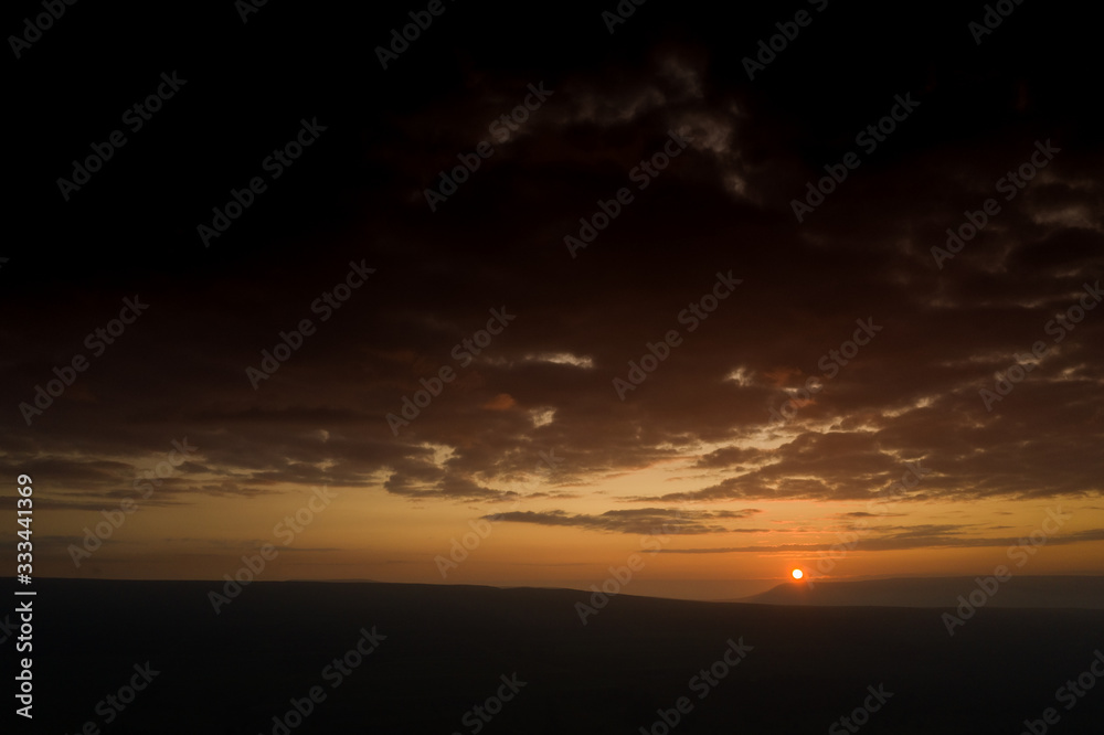 Sunrise over yorkshire dales valley near Arncliffe, Littondale, north yorkshire Sunrise over yorkshire dales valley near Arncliffe, Littondale, north yorkshire
