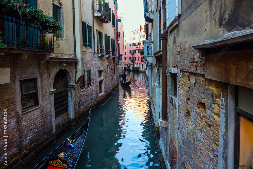 Narrow streets - canals in Venice
