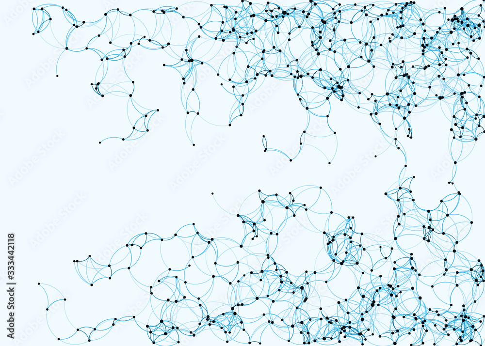 Fototapeta premium Procedural Art Network Mesh background illustration